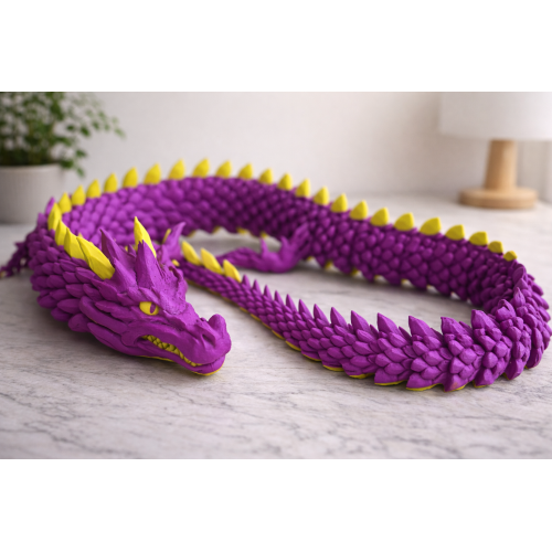 Chinese mythological FLEXY dragon (1-2 colors or multicolored)
