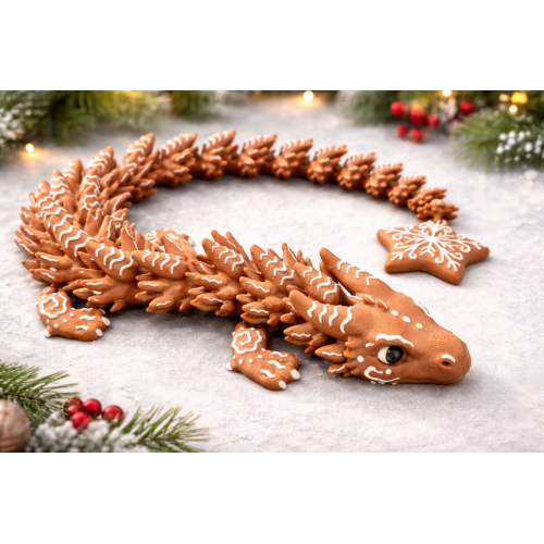 „Gingerbread Snowflake Dragon