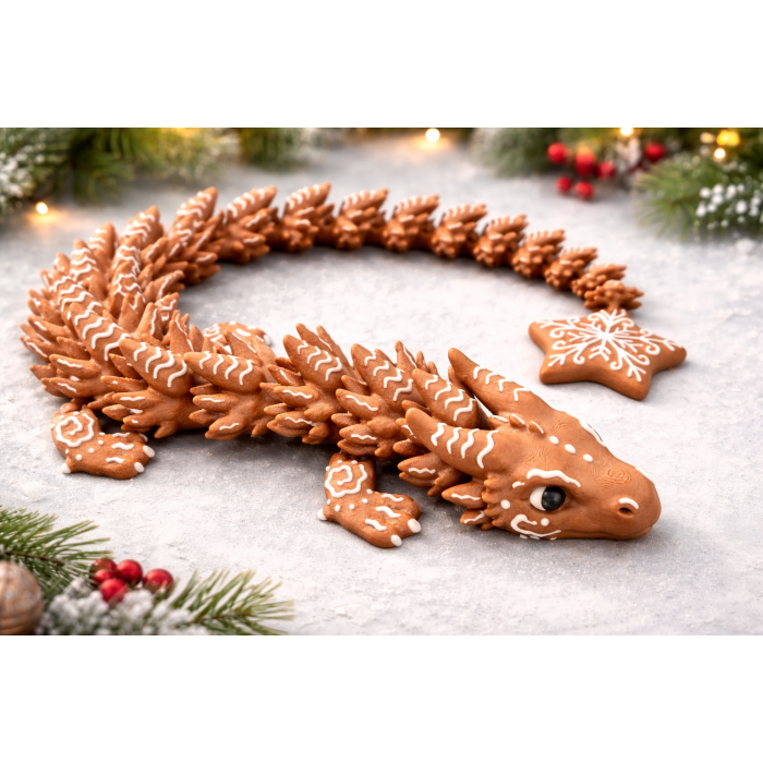 „Gingerbread Snowflake Dragon