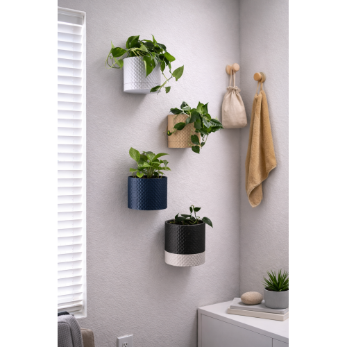 Wall planter with drainage "Diamond"