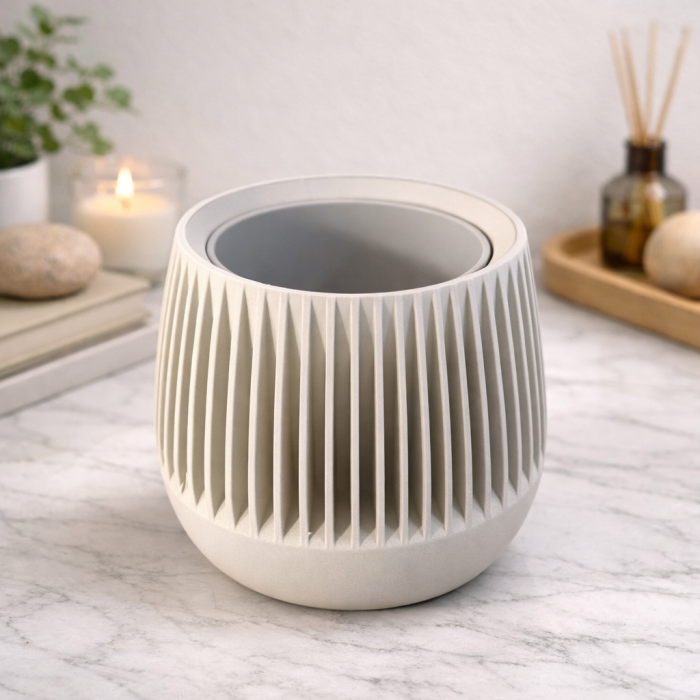 Textured planter for home plants