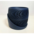 Double wave patterned planter for plants