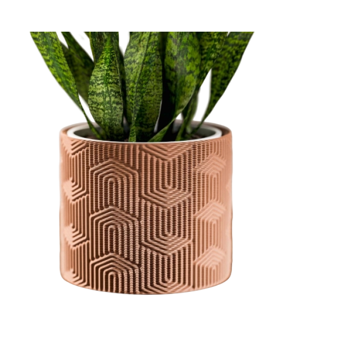 Modern planter with 