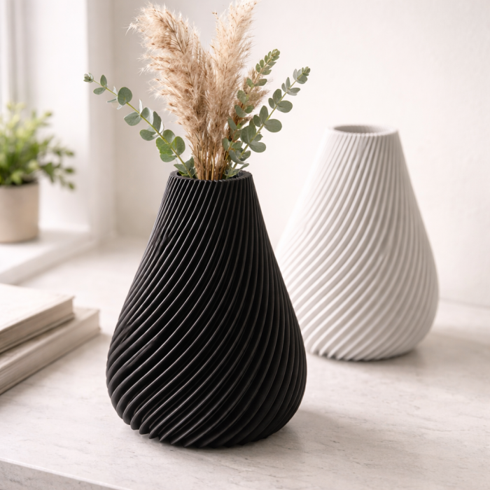 Decorative spiral planter for interior