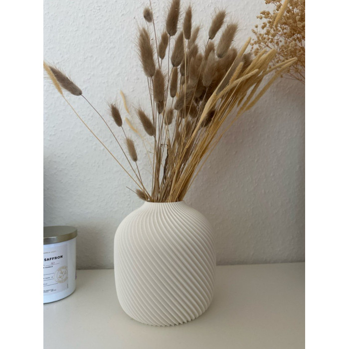 Modern planter with spiral for tall bouquets