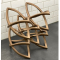 Modern wine rack for 5 bottles