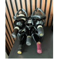 Modern wine rack for 5 bottles