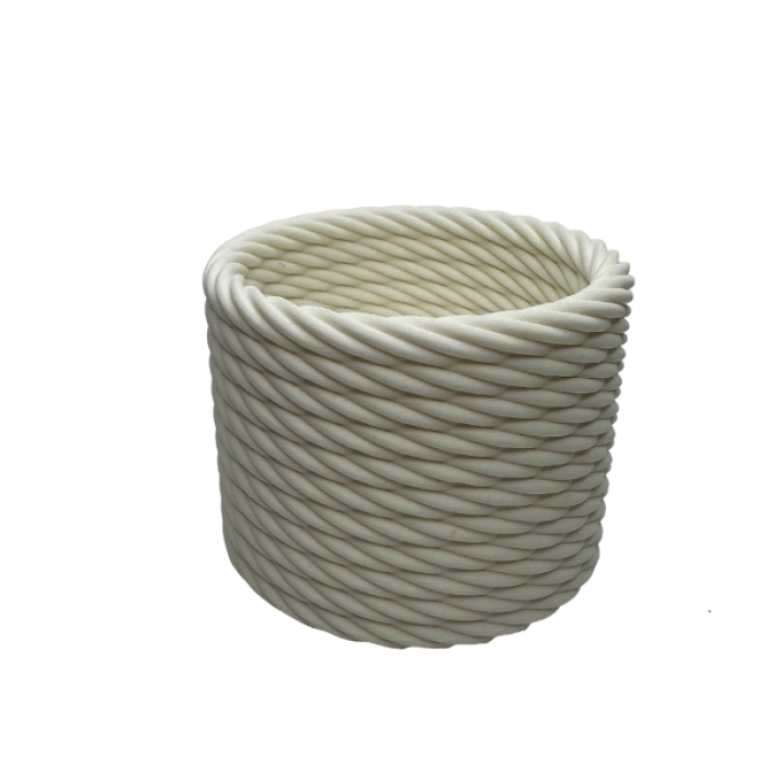 Rope pattern pot for small plants
