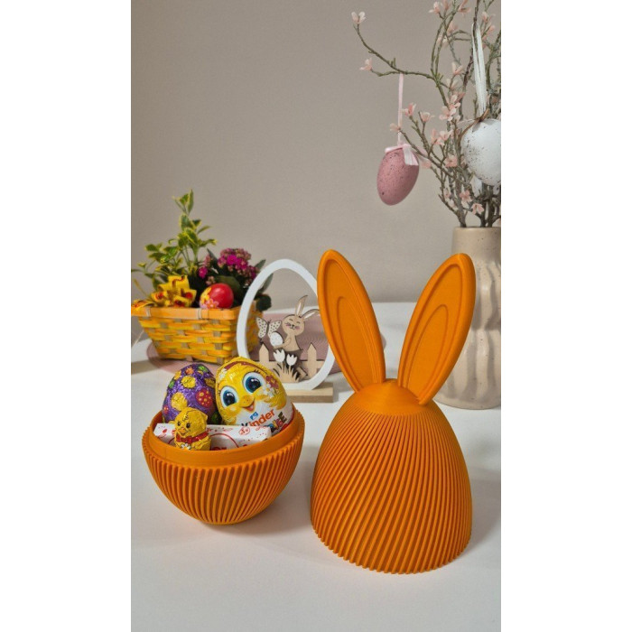 Easter egg with bunny ears and lock