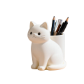 Kitten pencil holder with holder