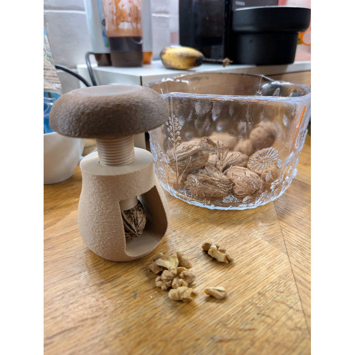 Mushroom-shaped nutcracker