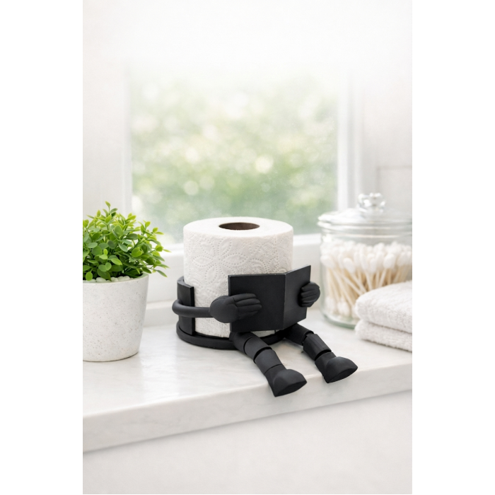 Toilet paper holder „Little Reading Man