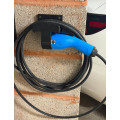 Type 2 electric vehicle charging holder with cable holder