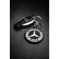 Two-tone Mercedes type keychain (set of 2)