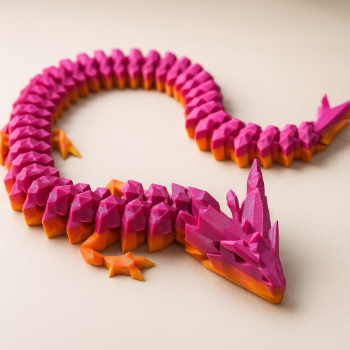 Articulated crystal dragon