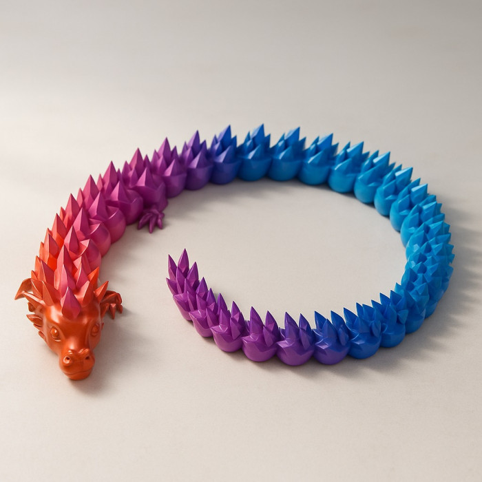 Articulated crystal dragon