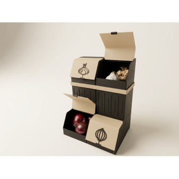 Box with lid - for onions, garlic, etc.