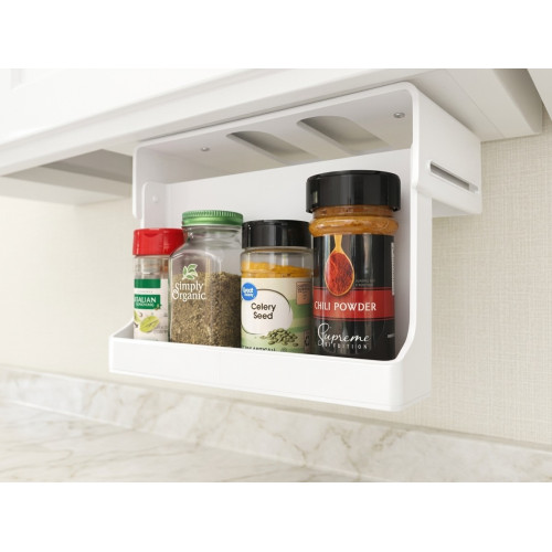 Under cabinet spice drawer