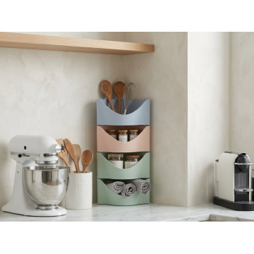 Modular corner organizer for kitchen