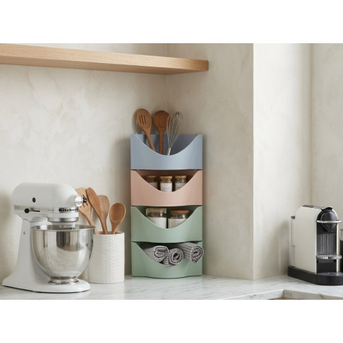 Modular corner organizer for kitchen