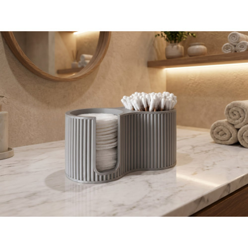 Bathroom Organizer for Cotton Pads and Discs