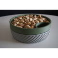 Pistachio Bowl with Side Shell and Lid