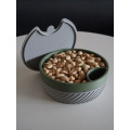 Pistachio Bowl with Side Shell and Lid