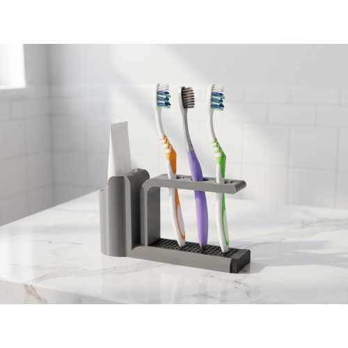 Toothbrush and Toothpaste Holder
