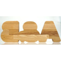Large personalized wooden piggy bank 
