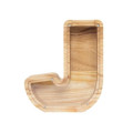 Larger personalized wooden piggy bank Letter