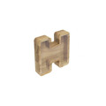 Larger personalized wooden piggy bank Letter