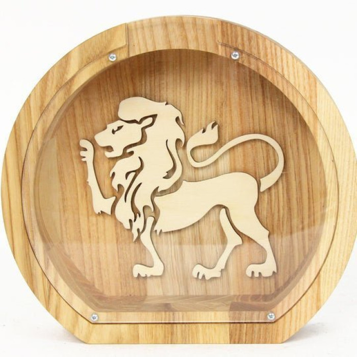 Personalized wooden piggy bank 