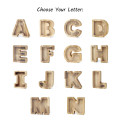 Larger personalized wooden piggy bank Letter (34 cm)