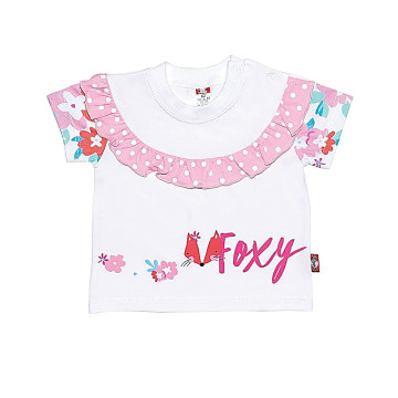White baby T-shirt „Little Fox“