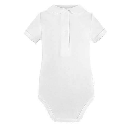 White bodysuit with short sleeves