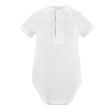 White bodysuit with short sleeves