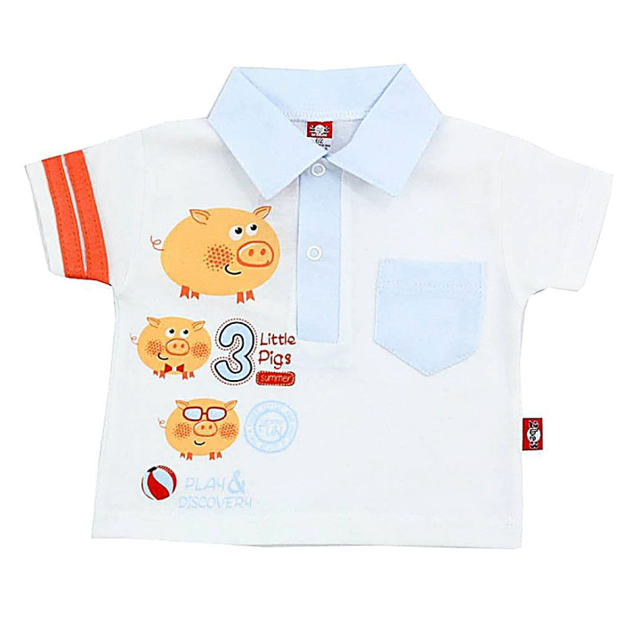 White baby T-shirt „3 piglets“