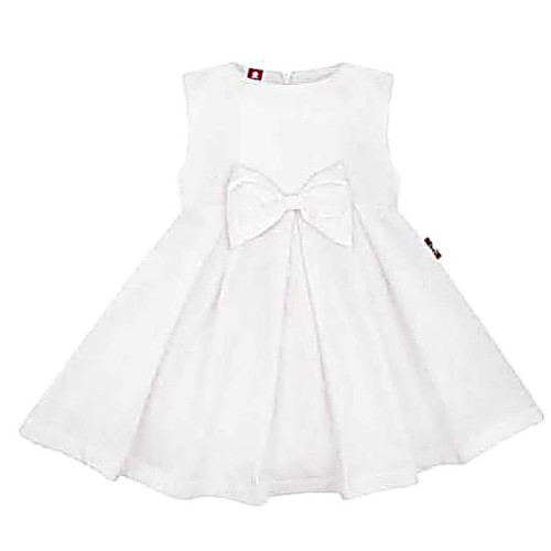 Elegant white dress with ribbon 