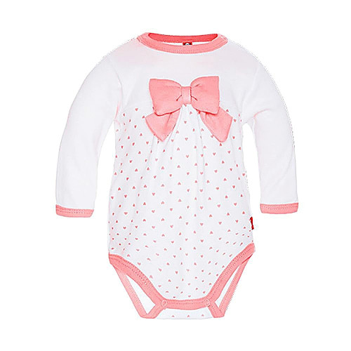 White bodysuit with pink bow