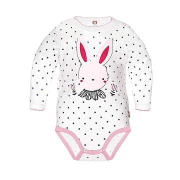 White baby bodysuit „Little Bunny“