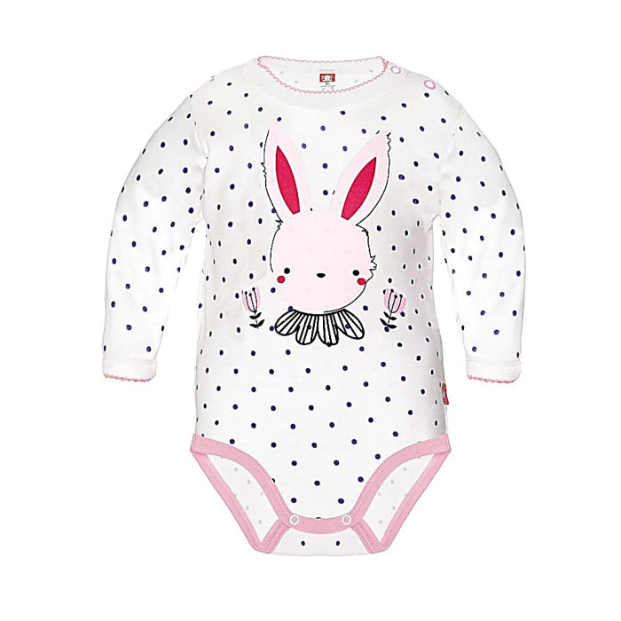 White baby bodysuit „Little Bunny“