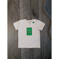 Short-sleeve white baby T-shirt