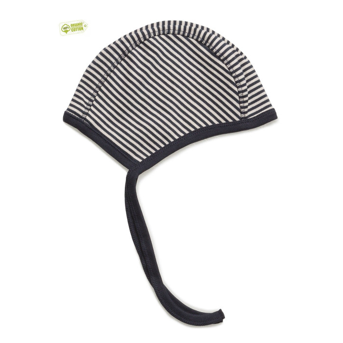 Baby hat with ties