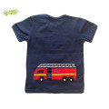 Blue baby T-shirt „Gaisrininkas“