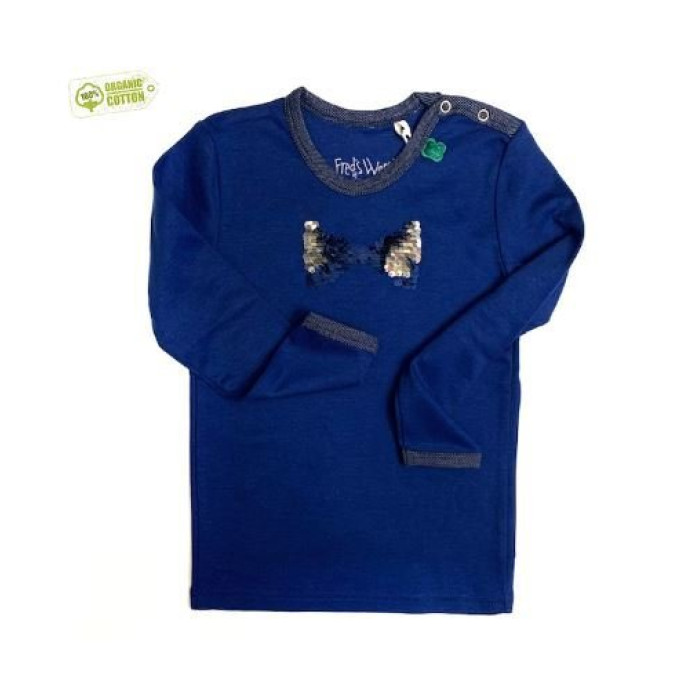 Blue baby T-shirt „Little Ribbon“