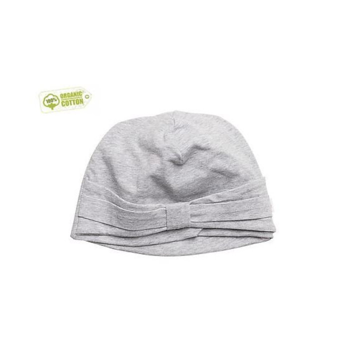 Grey baby hat „Turbanas“