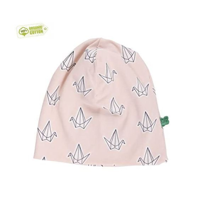 Pink baby hat „Origami“