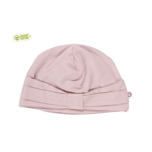 Pink baby hat „Turbanas“