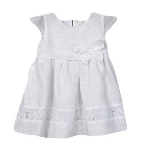 Linen baby dress
