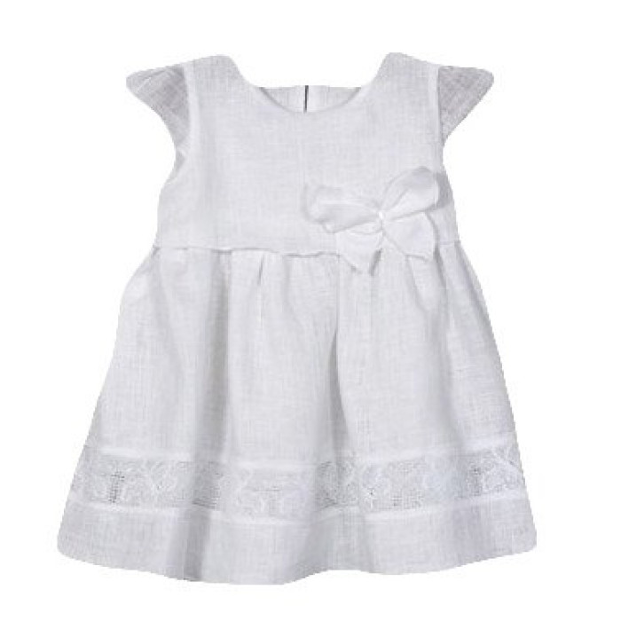 Linen baby dress